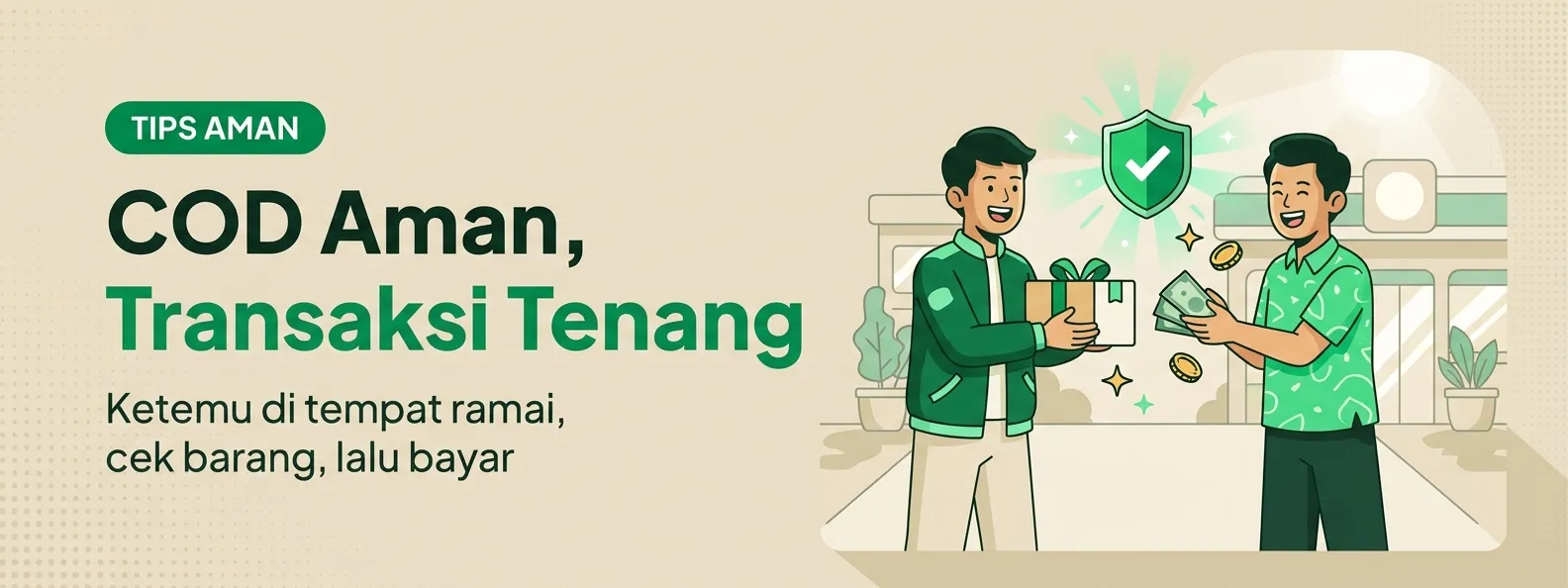 COD Aman, Transaksi Pun Tenang
